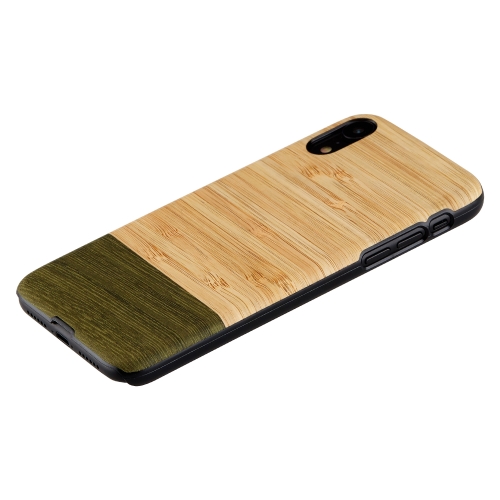 MAN&WOOD iPhone XR Korpus Bambuse Mets Must