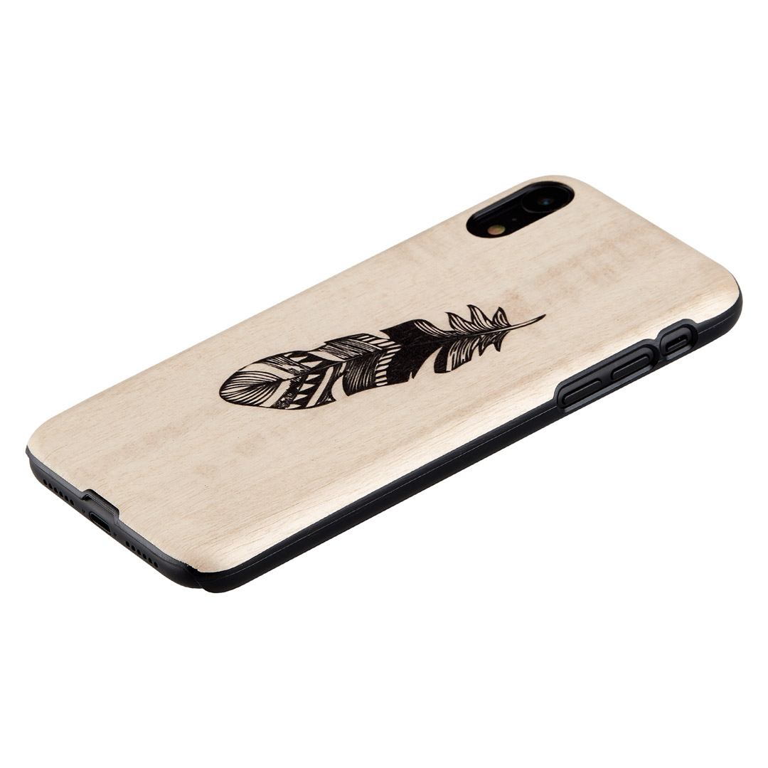 MAN&WOOD iPhone XR Vāciņš Indian Black