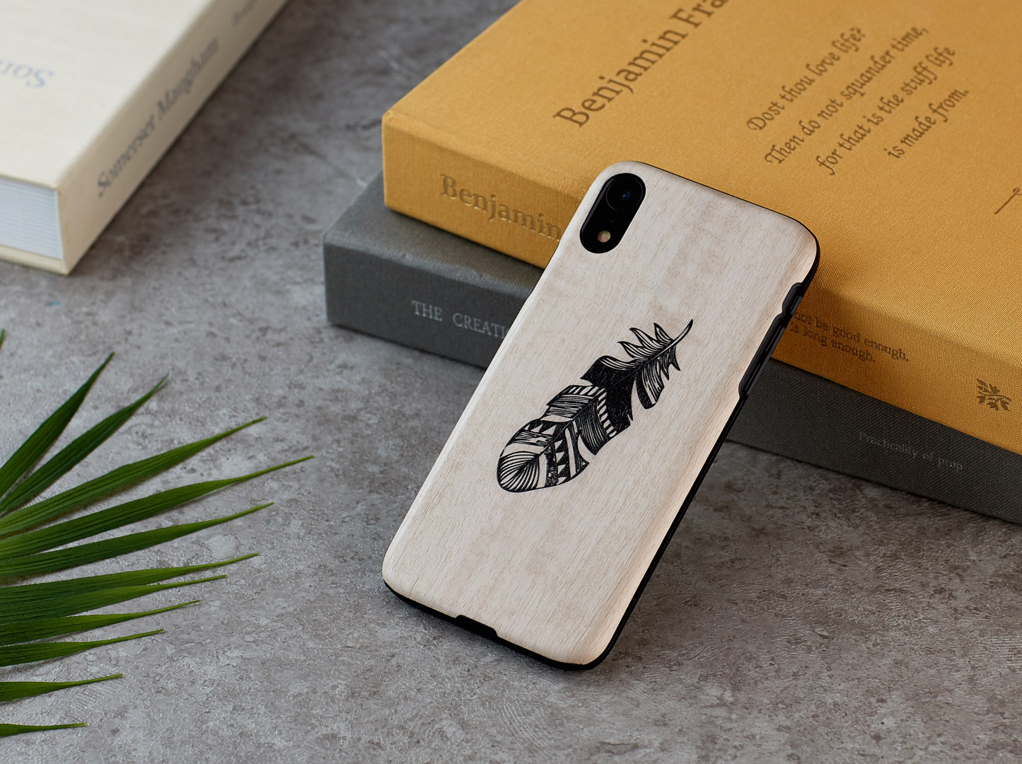 MAN&WOOD iPhone XR Vāciņš Indian Black