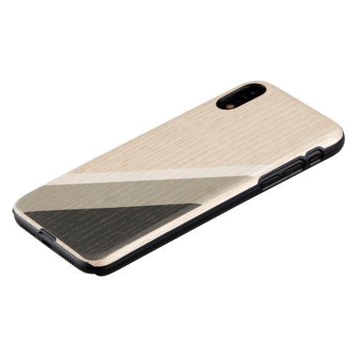 MAN&WOOD Чехол для iPhone XR Серый Костюм Черный