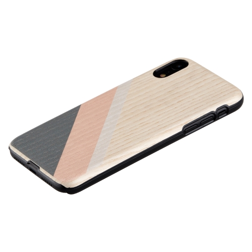 MAN&WOOD iPhone XR vāciņš rozā uzvalks melns