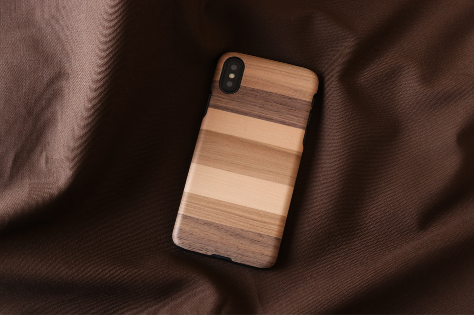 MAN&WOOD чехол для iPhone X XS Sabbia Black