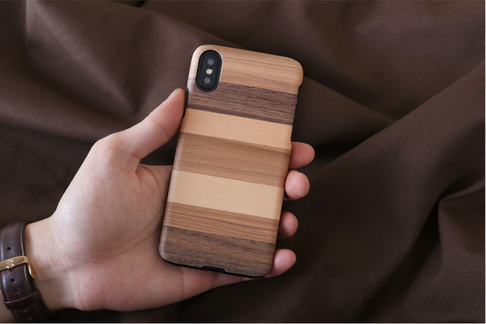 MAN&WOOD чехол для iPhone X XS Sabbia Black