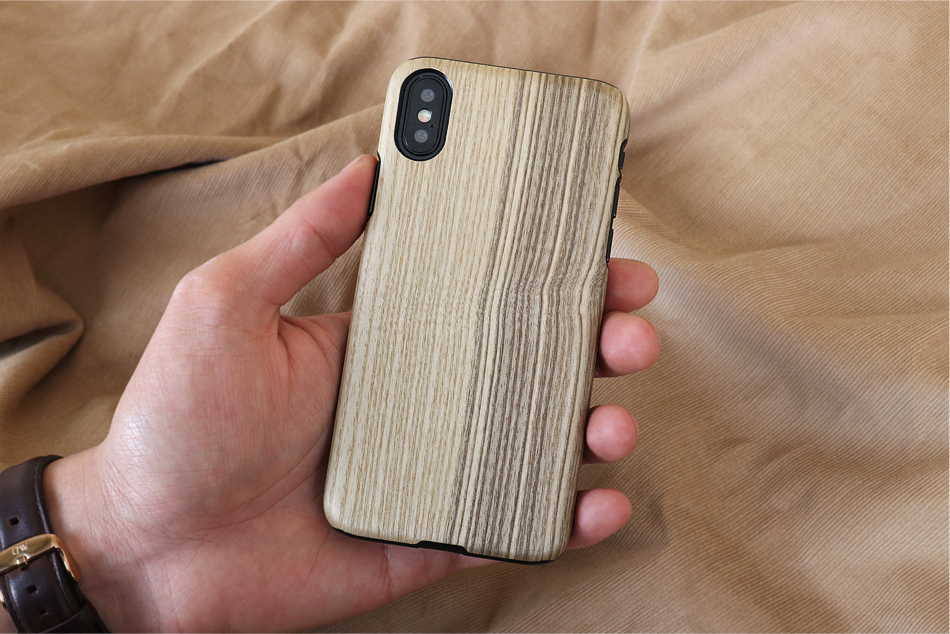 MAN&WOOD iPhone X/XS Case Vintage Olive Black