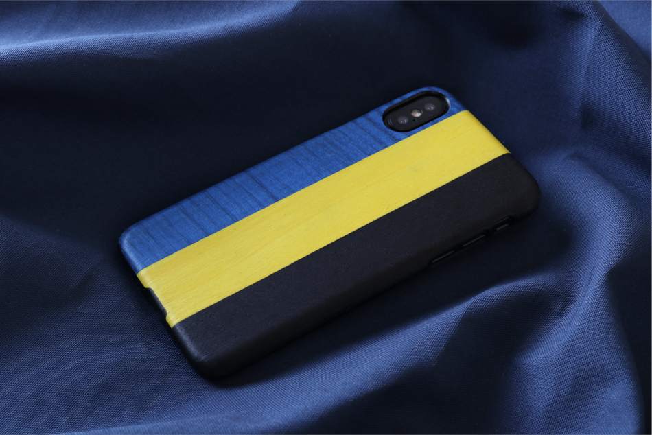 MAN&WOOD iPhone X/XS Dandy Blue Black Case