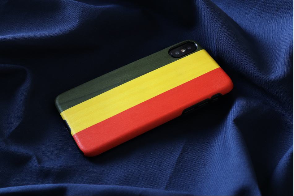 MAN&WOOD iPhone X/XS Korpus Reggae Must