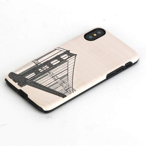 MAN&WOOD iPhone X/XS Case Hand Bridge Black