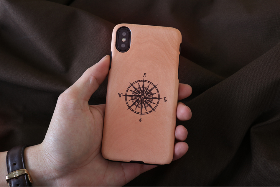 MAN&WOOD iPhone X/XS Compass Black Case