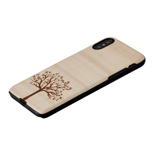 MAN&WOOD iPhone X/XS Õunapuu Must Korpus