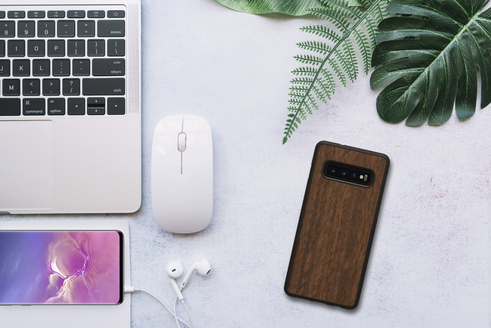 MAN&WOOD Galaxy S10 Koala Black Case