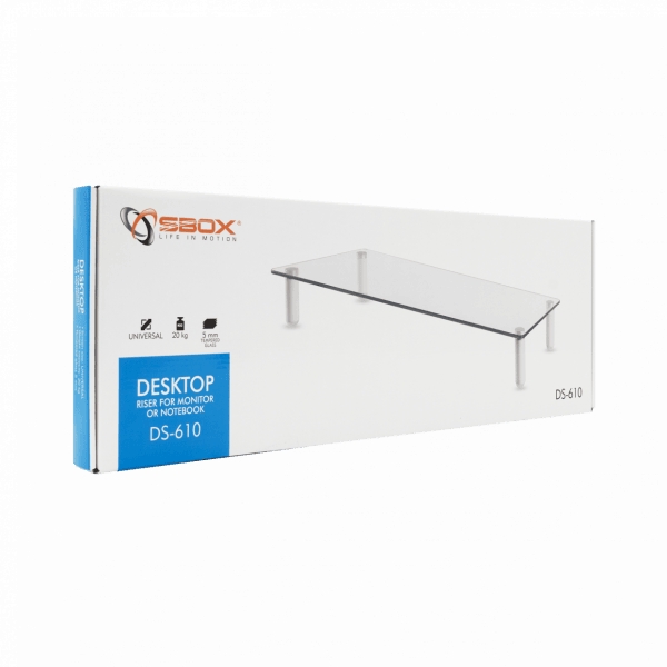 Sbox DS-610 Adjustable Monitor or Notebook Riser