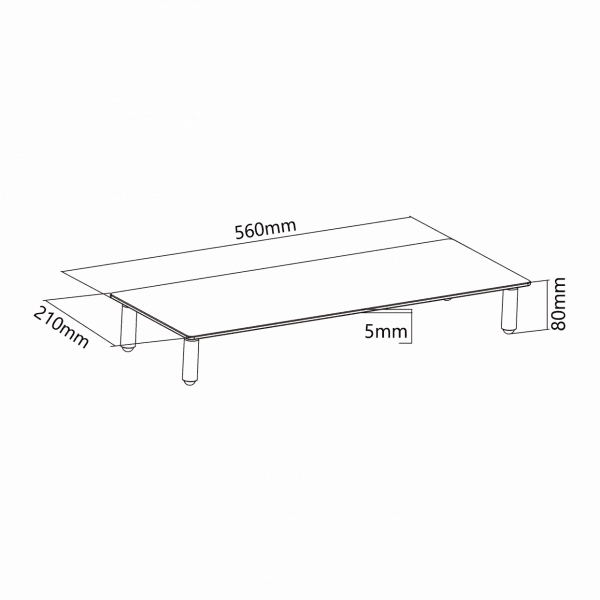 Sbox DS-610 Adjustable Monitor or Notebook Riser