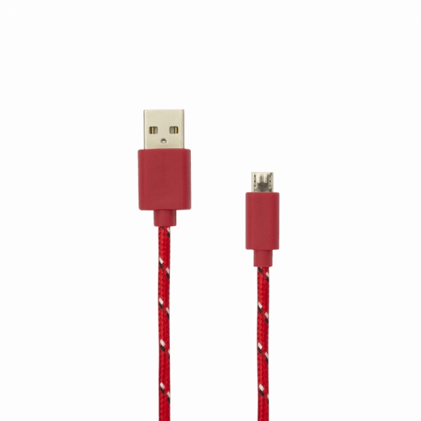 Sbox USB-1031R punane Micro USB kaabel 1M