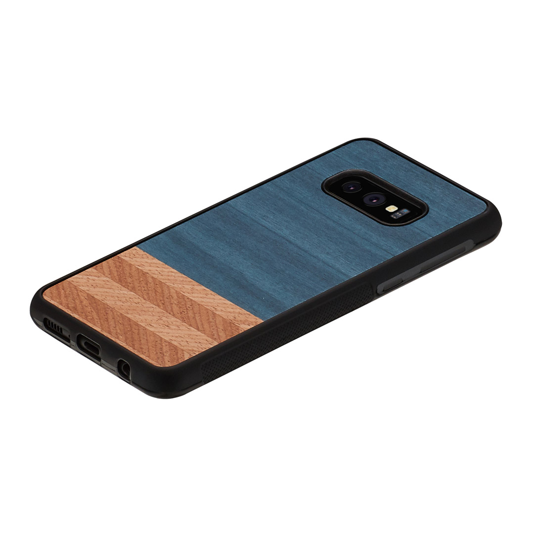 MAN&WOOD Galaxy S10e Vāciņš Džinsu Melnā Krāsā