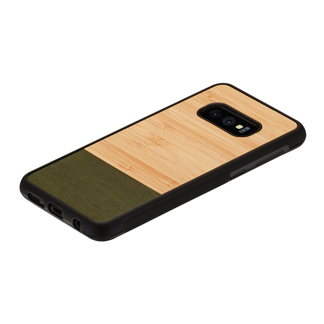 MAN&WOOD Galaxy S10e Korpus Bambusmets Must