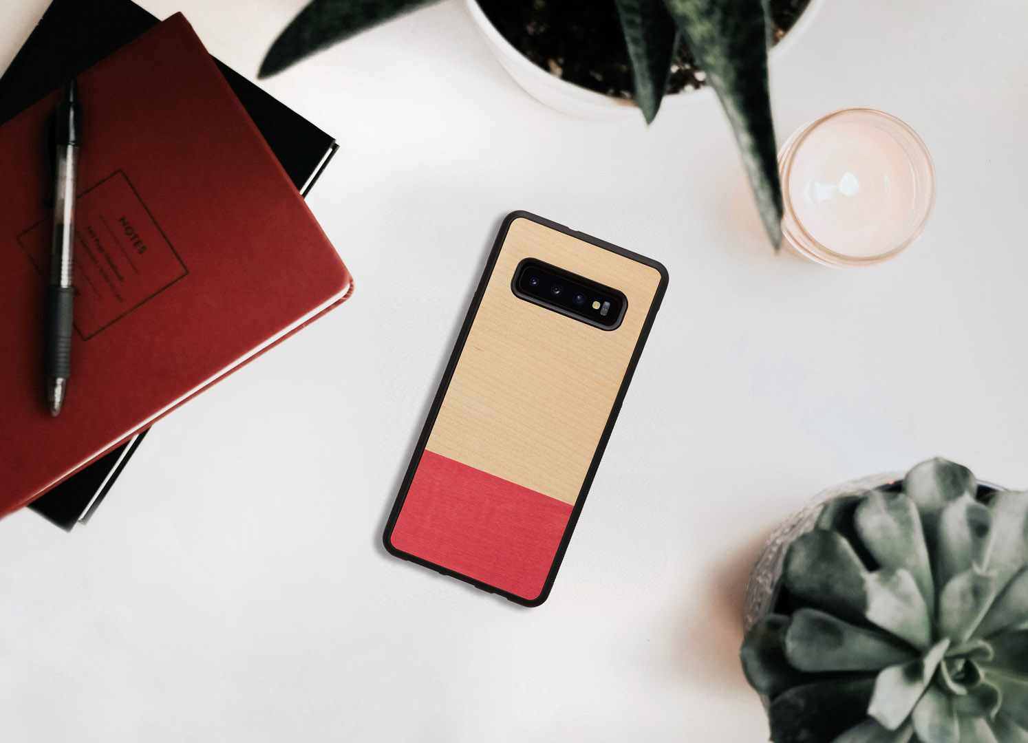 MAN&WOOD Galaxy S10 Plus Case Miss Match Black