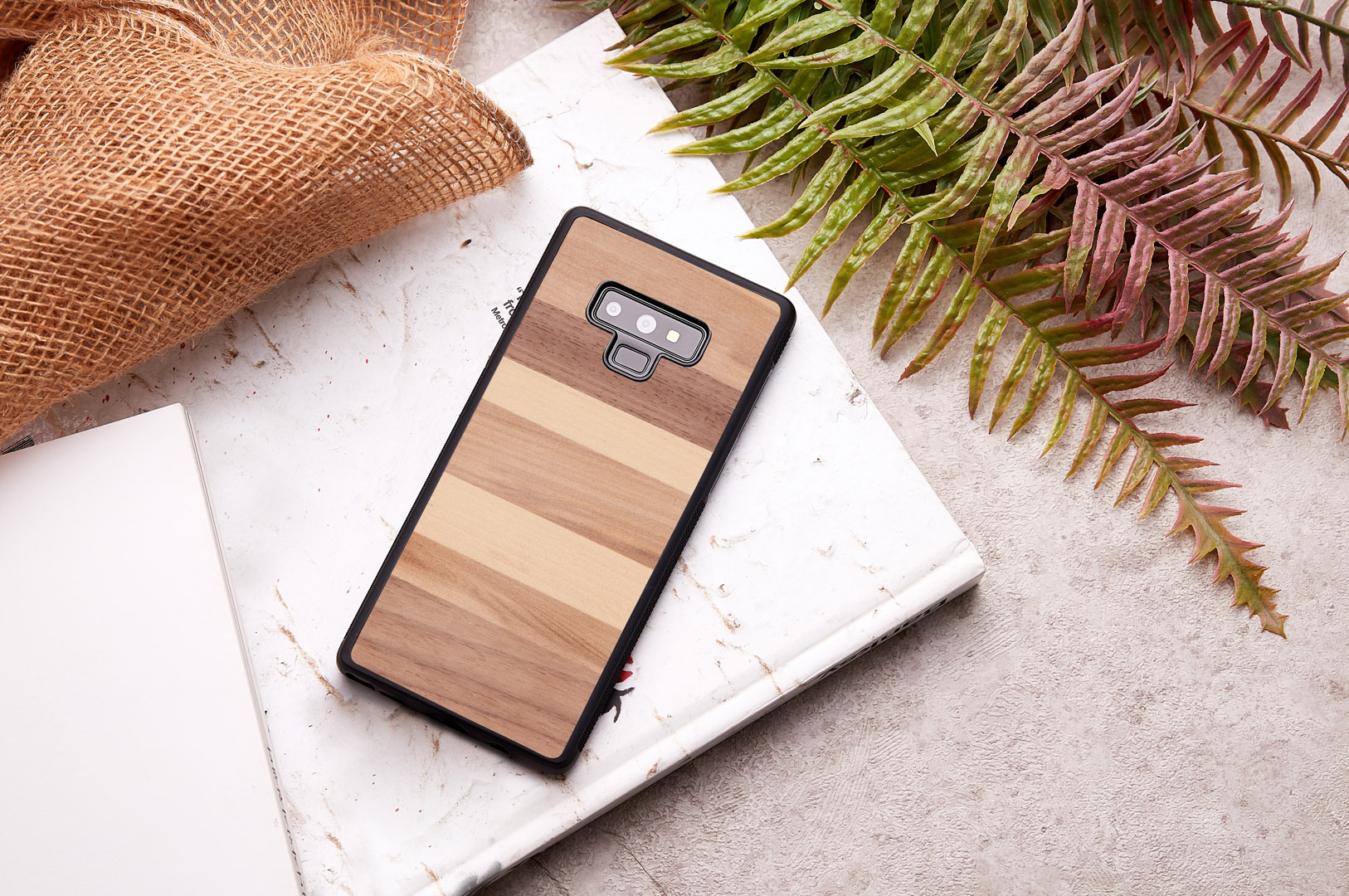 MAN&WOOD Galaxy Note 9 Case Black Wood Design
