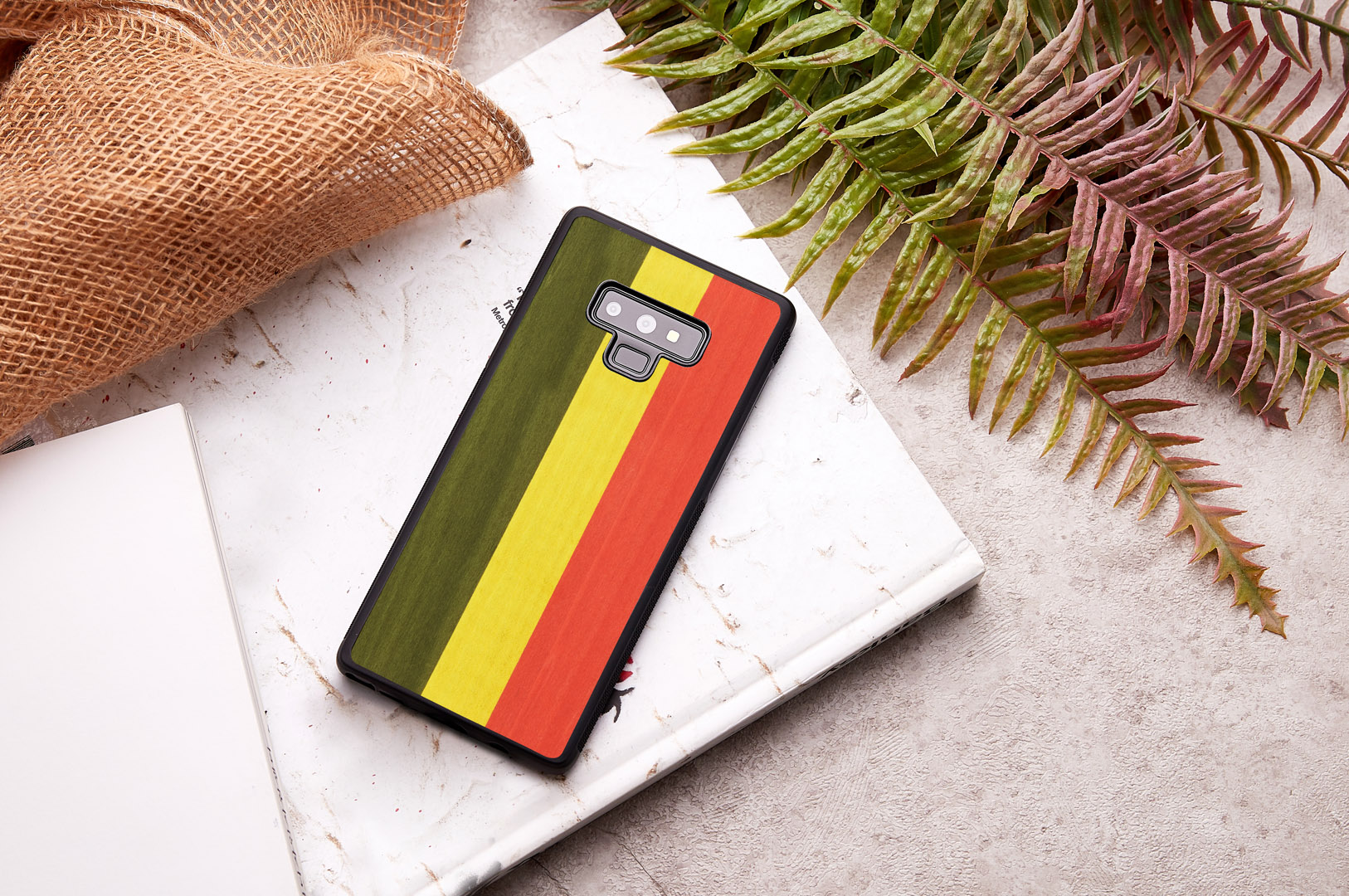 MAN&WOOD Galaxy Note 9 Vāks Reggae Melns