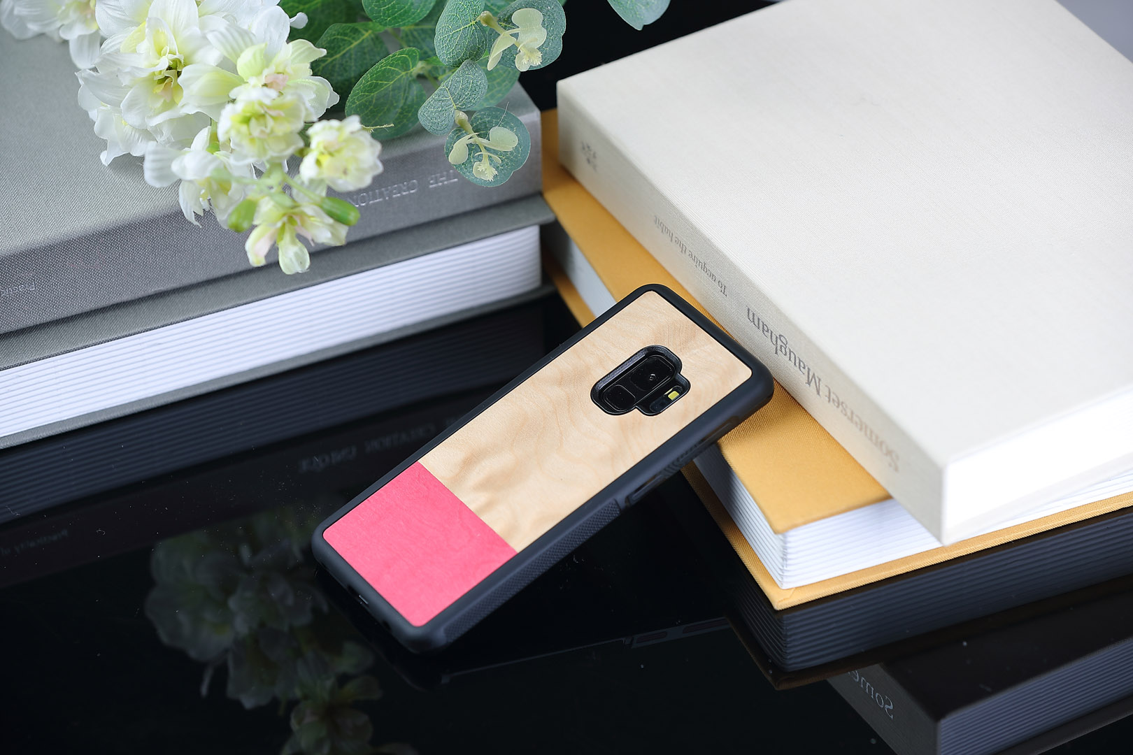 MAN&WOOD Galaxy S9 Case - Miss Match Black