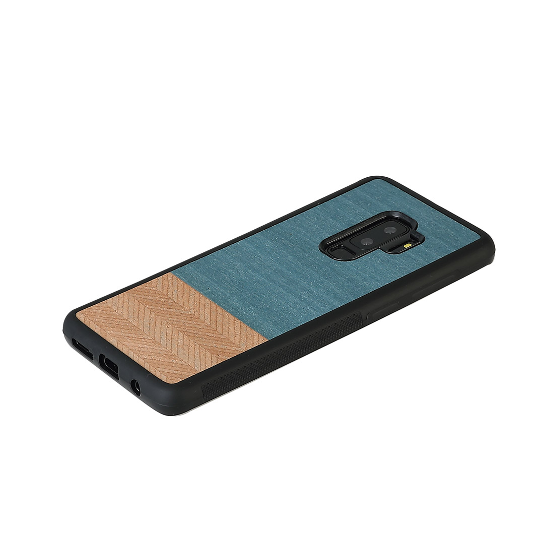 MAN&WOOD Galaxy S9 Plus Korpus Teksamust