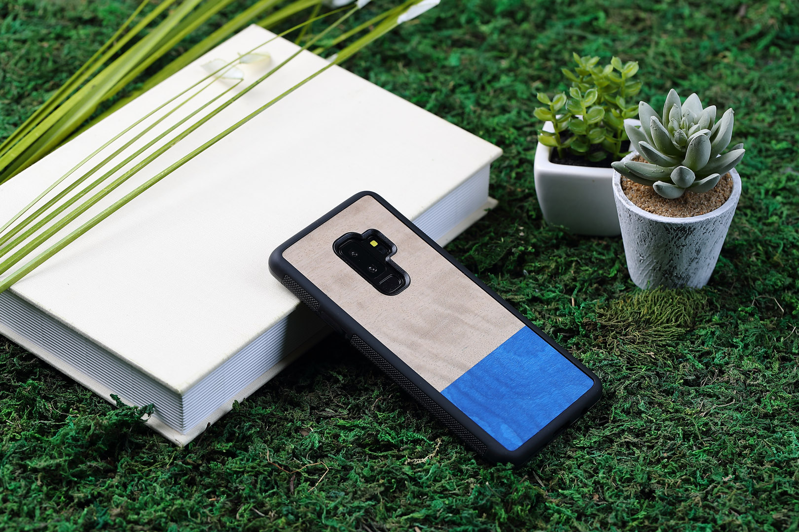 MAN&WOOD Galaxy S9 Plus Korpus Tuvi Must