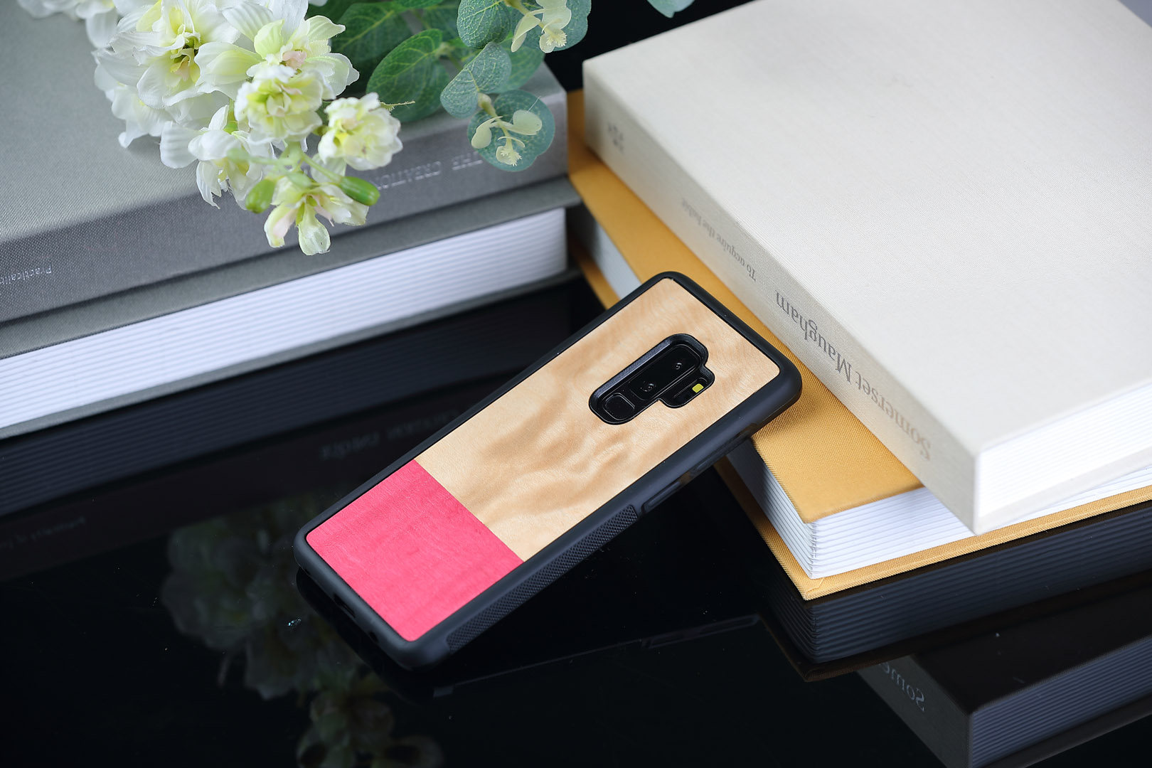 MAN&WOOD Galaxy S9+ Black Miss Match Case
