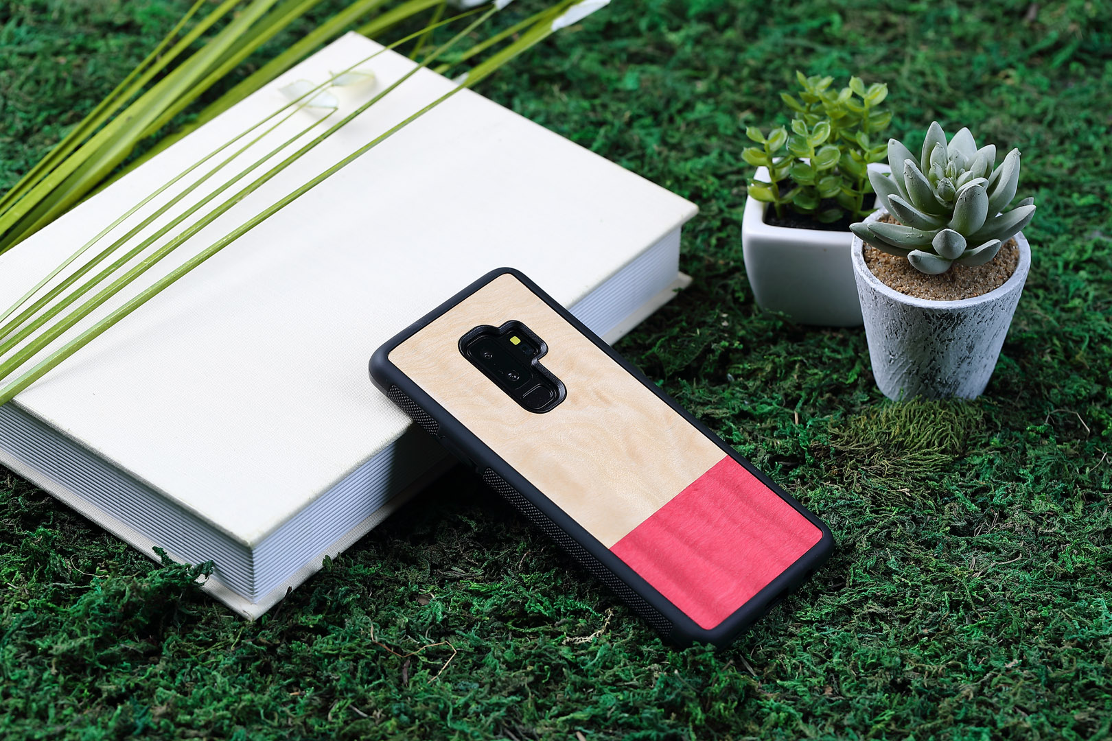 MAN&WOOD Galaxy S9+ Black Miss Match Case