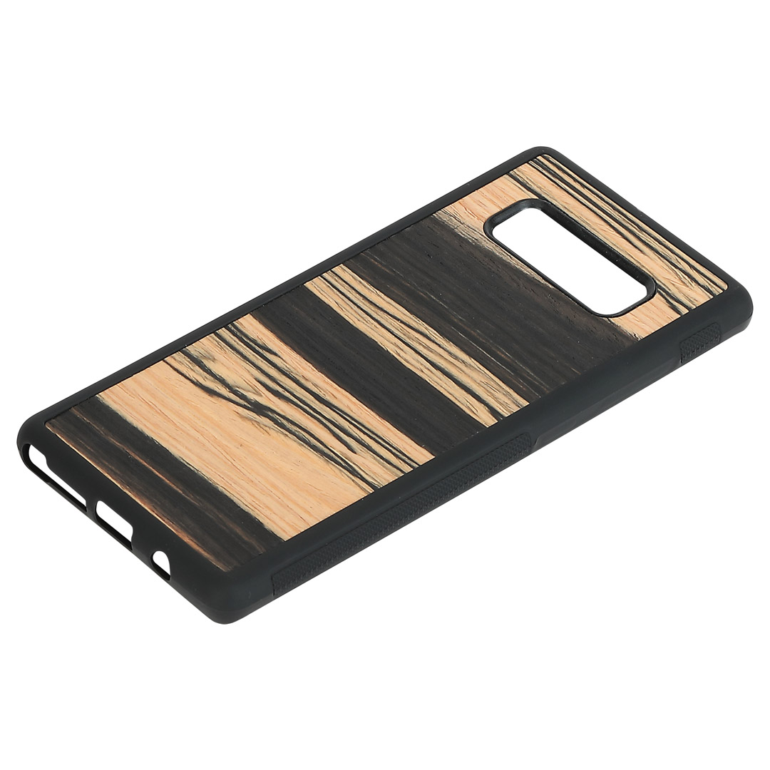 MAN&WOOD Galaxy Note 8 Case White Ebony Black