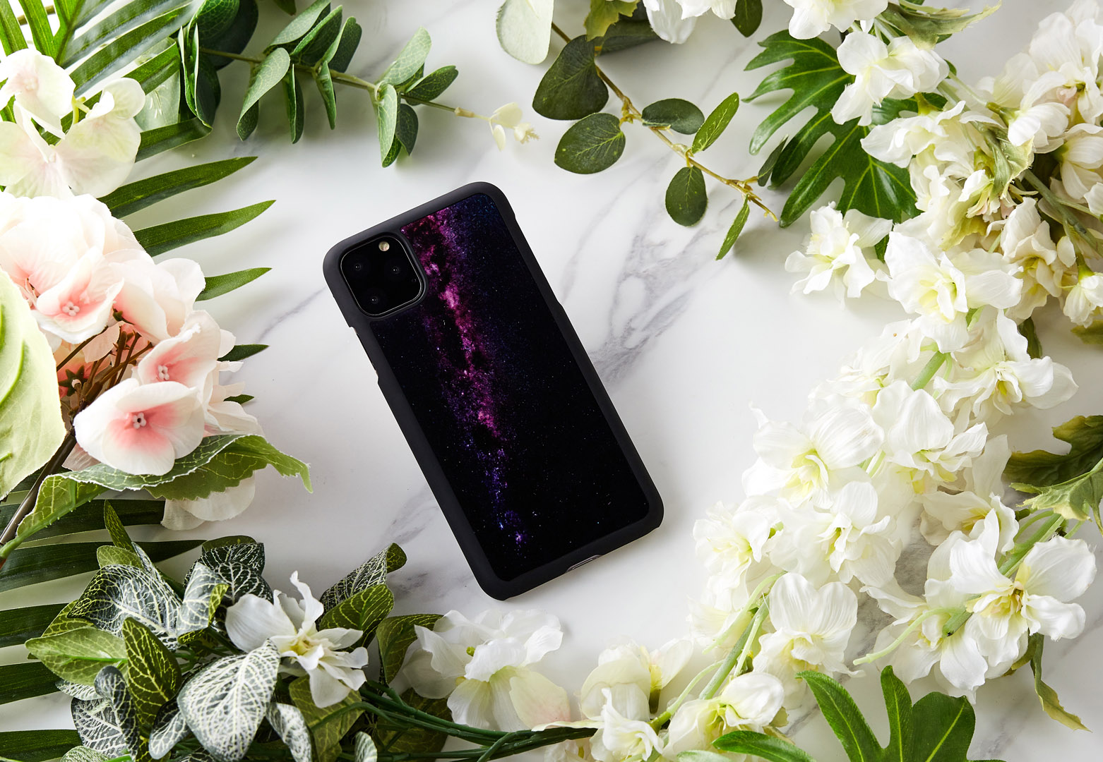iKins iPhone 11 Pro Max Чёрный Чехол Млечный Путь