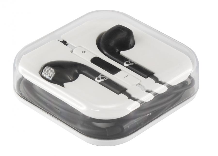 Наушники Sbox IEP-204B с микрофоном черные