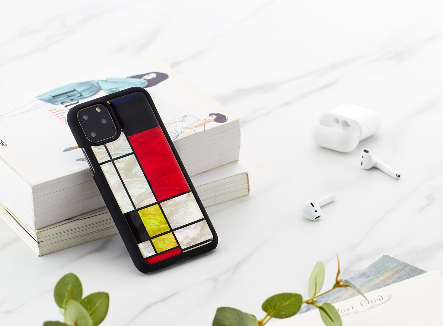 iKins iPhone 11 Pro Vāciņš Mondrian Melns
