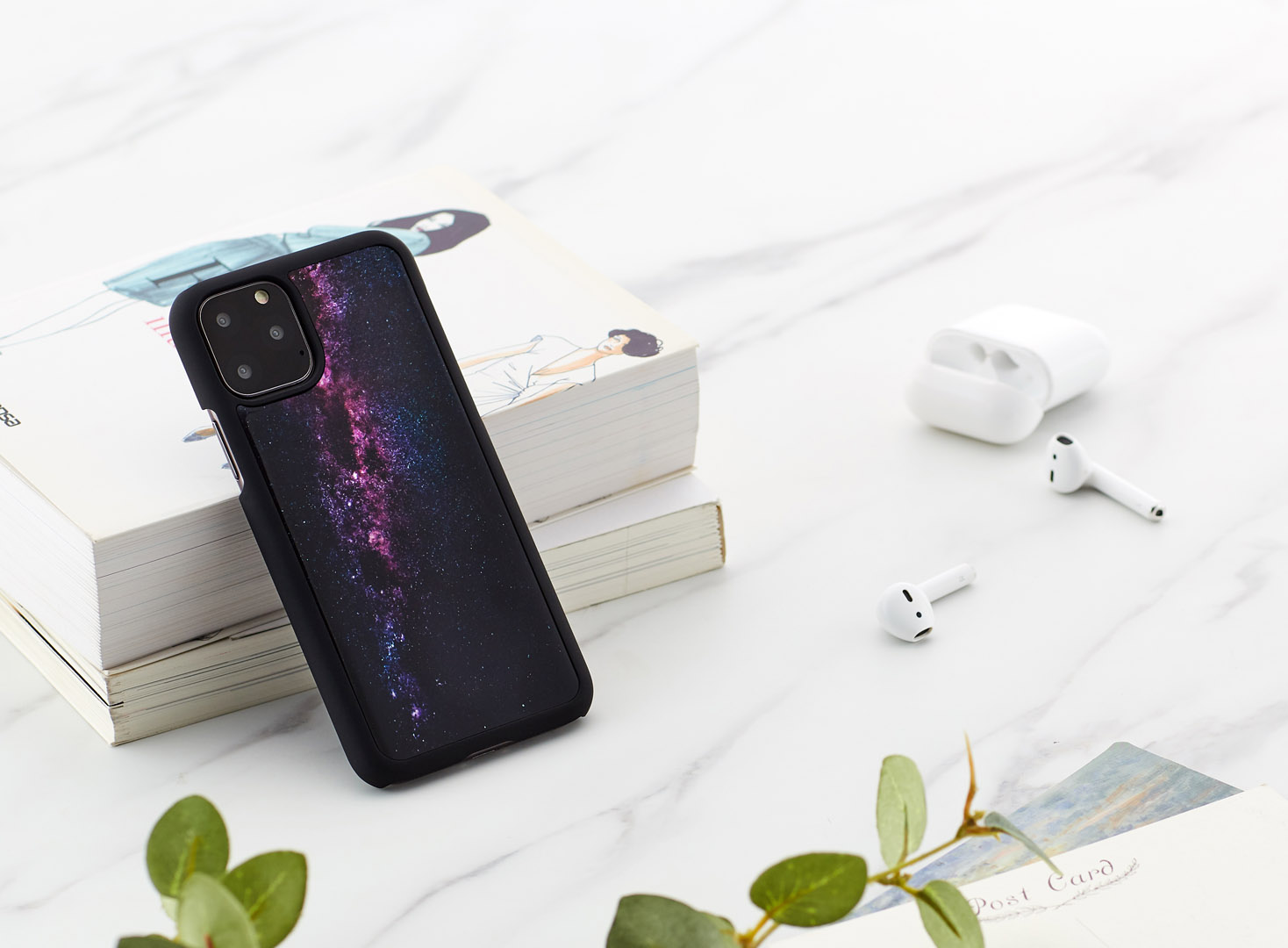 iKins iPhone 11 Pro Vāciņš Piena Ceļš Melns