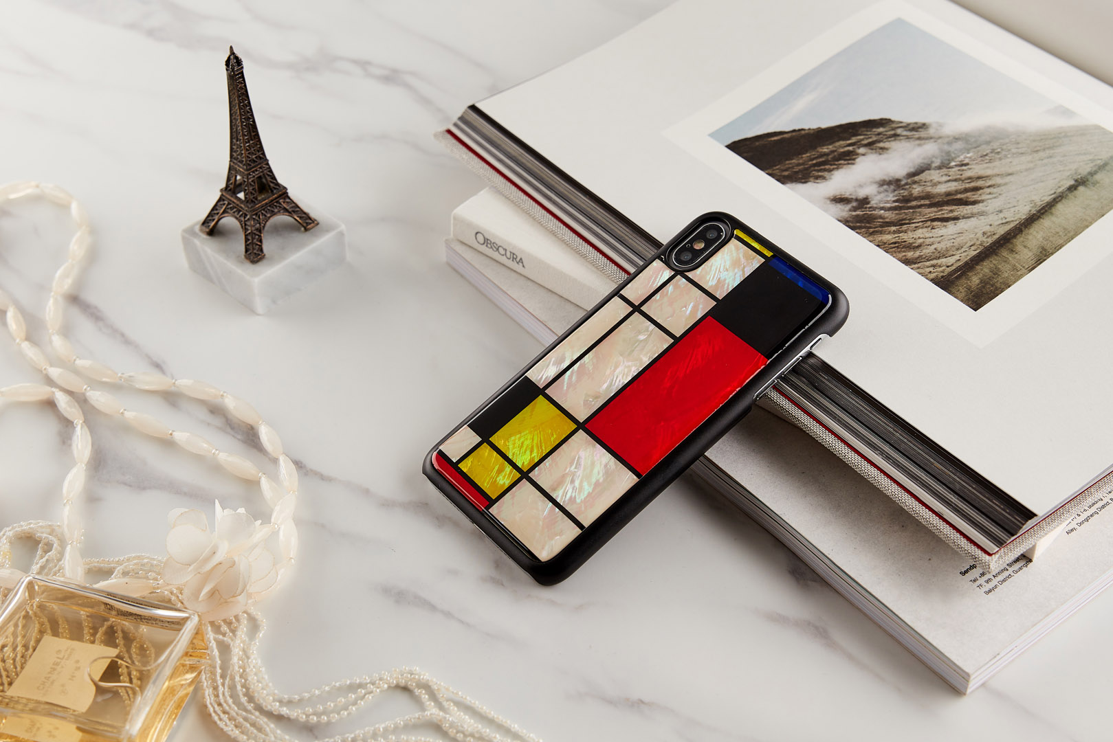iKins iPhone XS Max Ümbris Mondrian Must