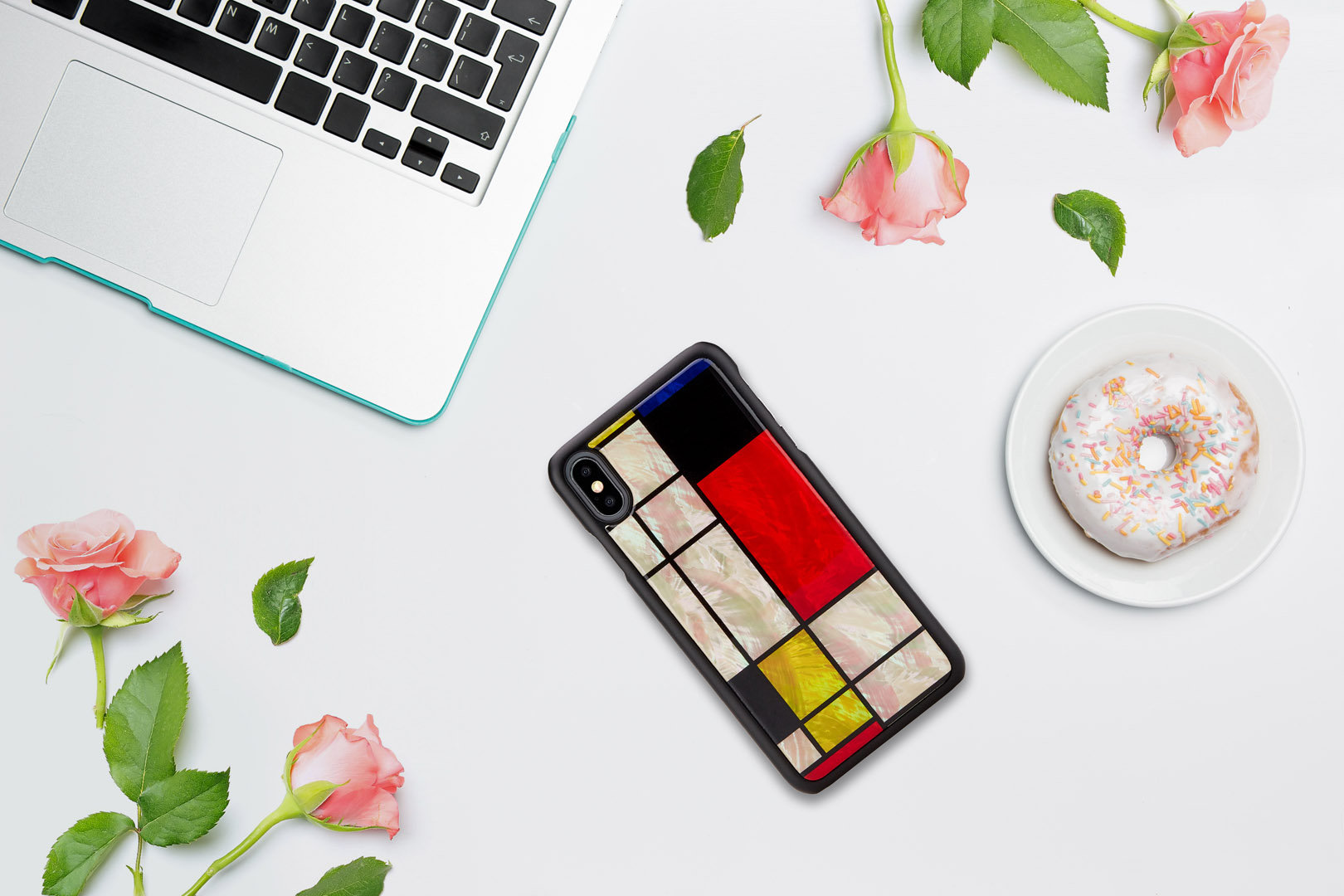 iKins iPhone XS Max Ümbris Mondrian Must