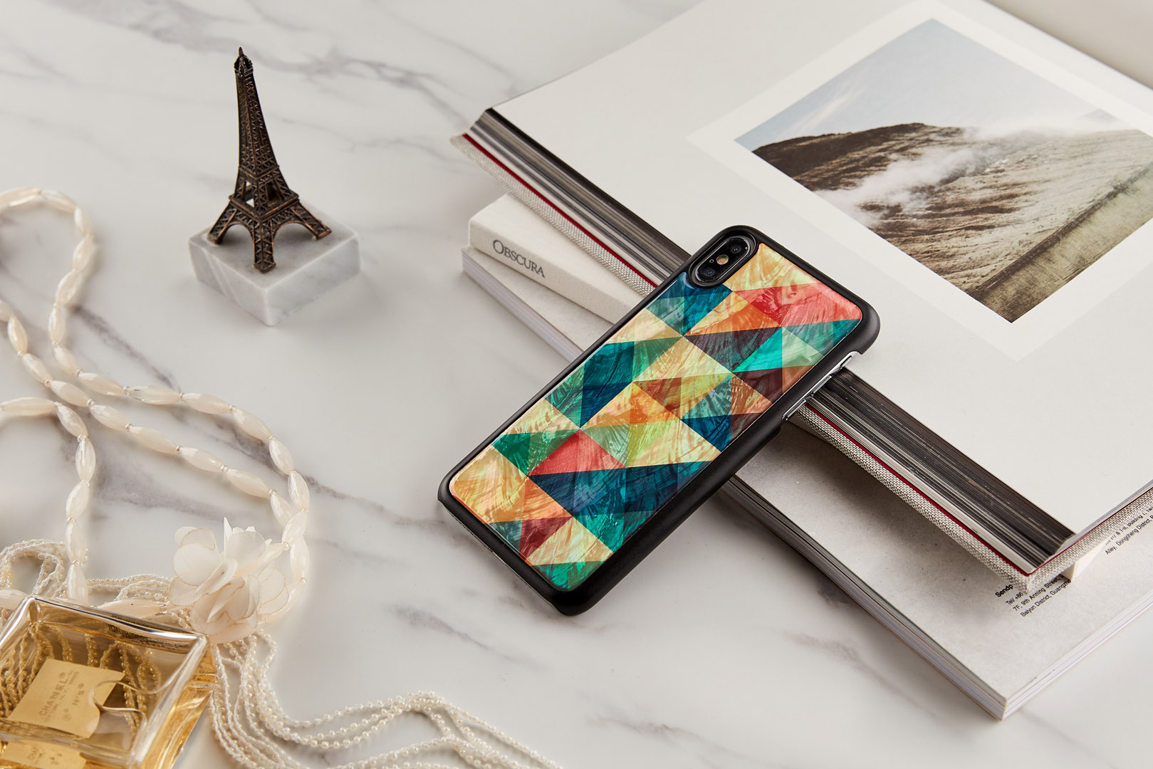 iKins iPhone XS Max Case Mosaic Black