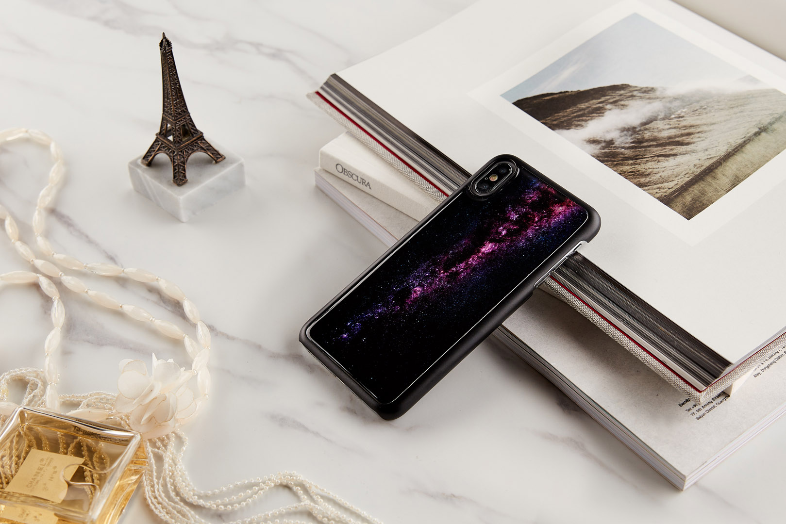 iKins iPhone XS Max Vāciņš Melnais Piena Ceļš