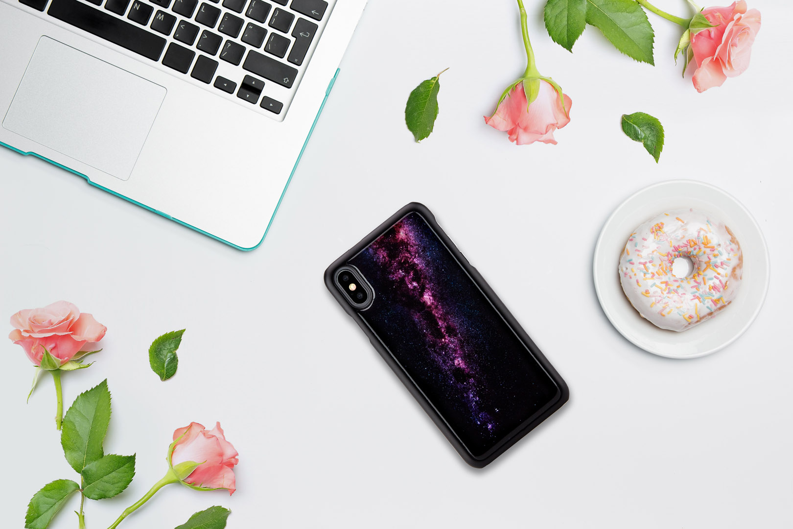 iKins iPhone XS Max Vāciņš Melnais Piena Ceļš
