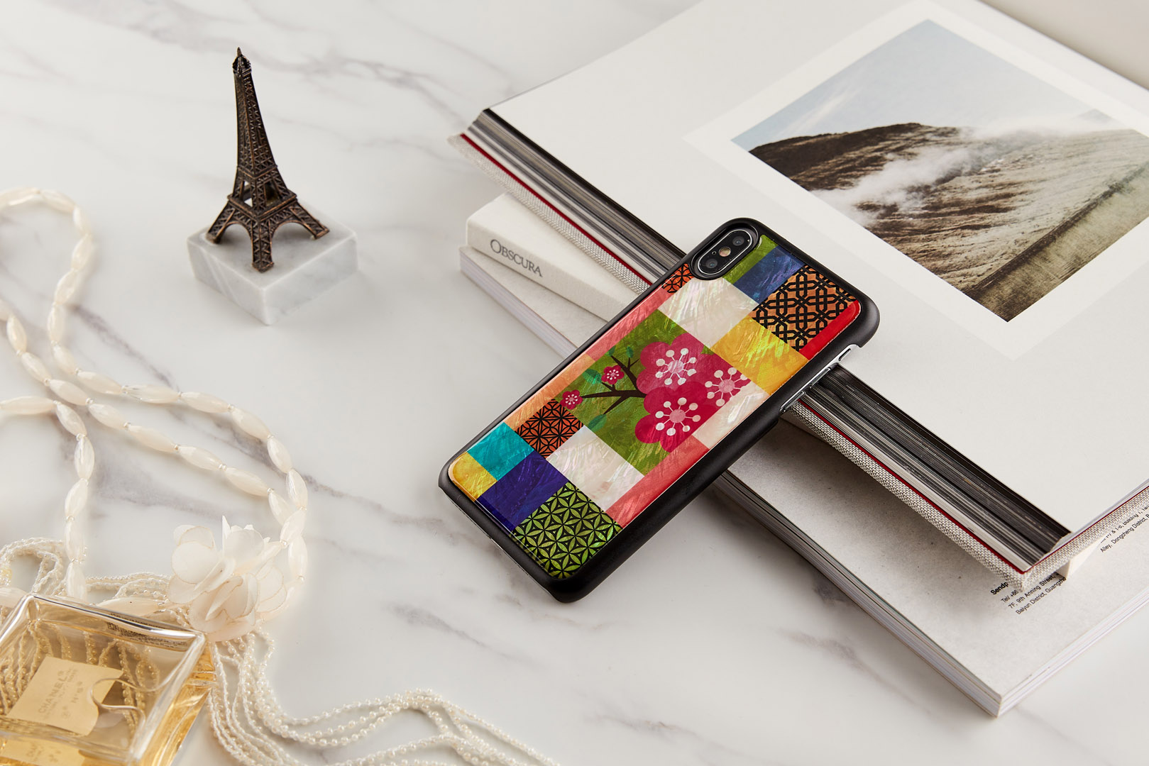 iKins iPhone XS Max ümbris kirsipuuõite must