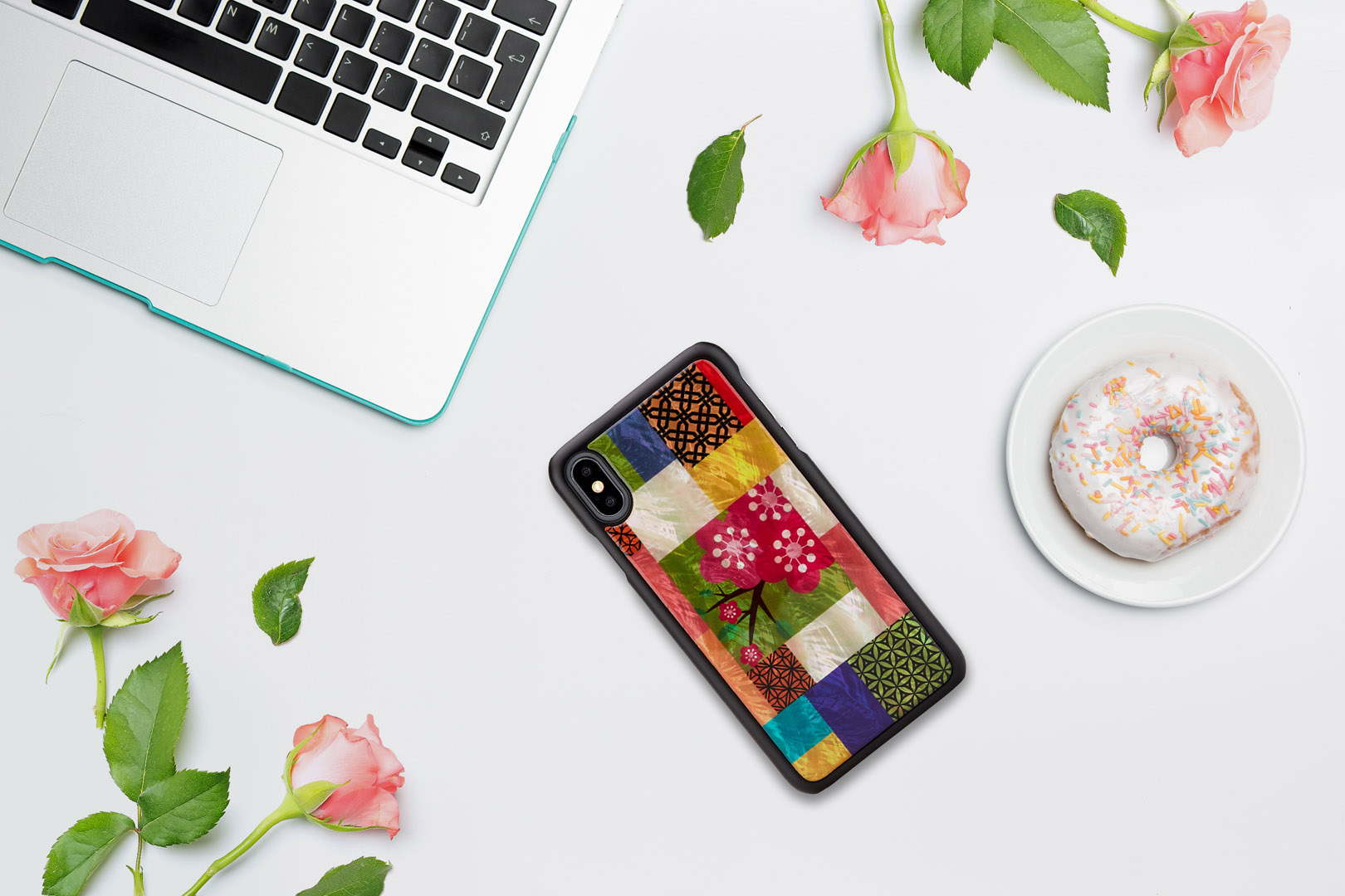iKins iPhone XS Max ümbris kirsipuuõite must