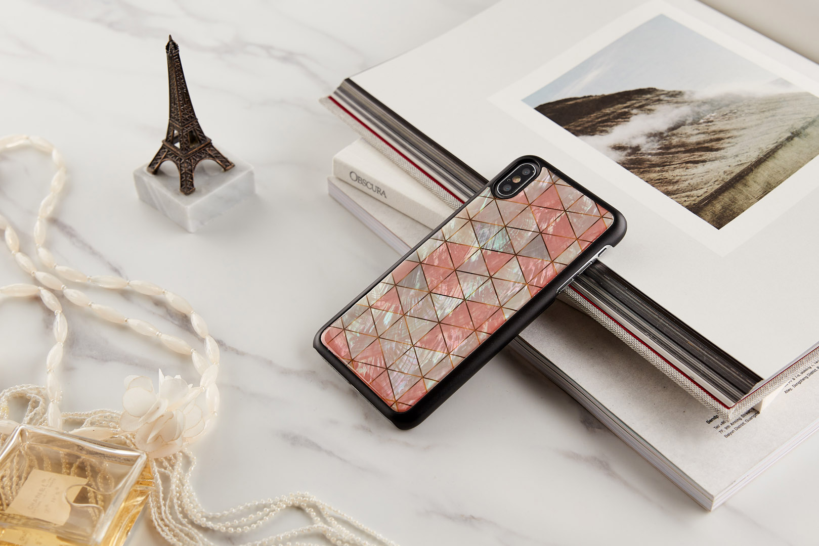 iKins iPhone XS Max Dimanta Melnā Vāciņš