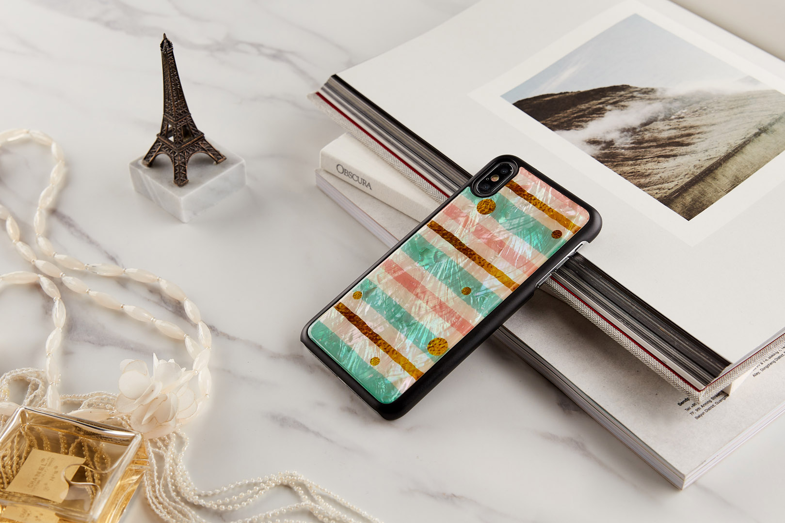 iKins iPhone XS Max Vāciņš Piparmētru Melns