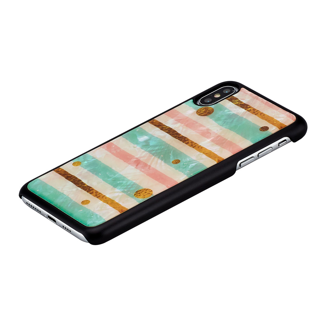 iKins iPhone XS Max Vāciņš Piparmētru Melns