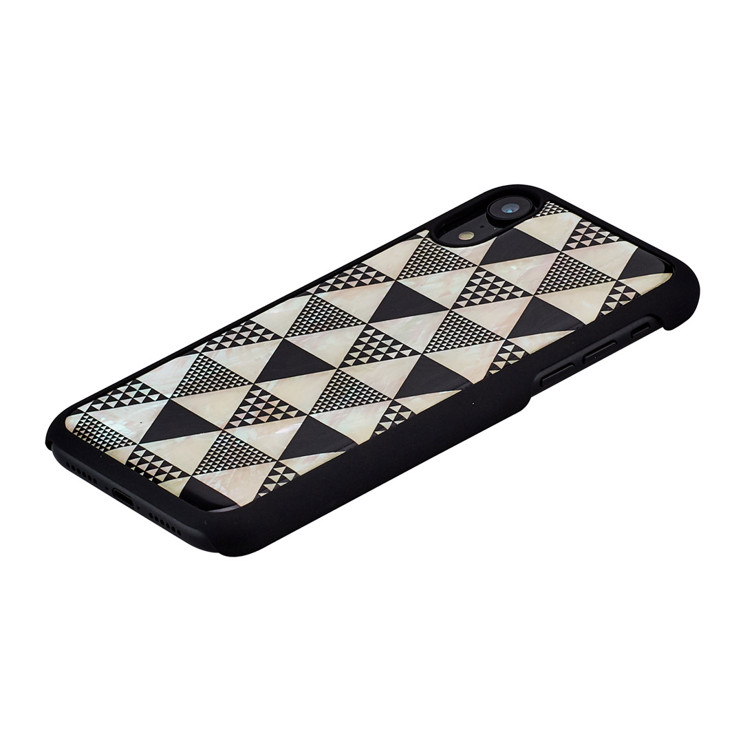 iKins iPhone XR Pyramid Black Case