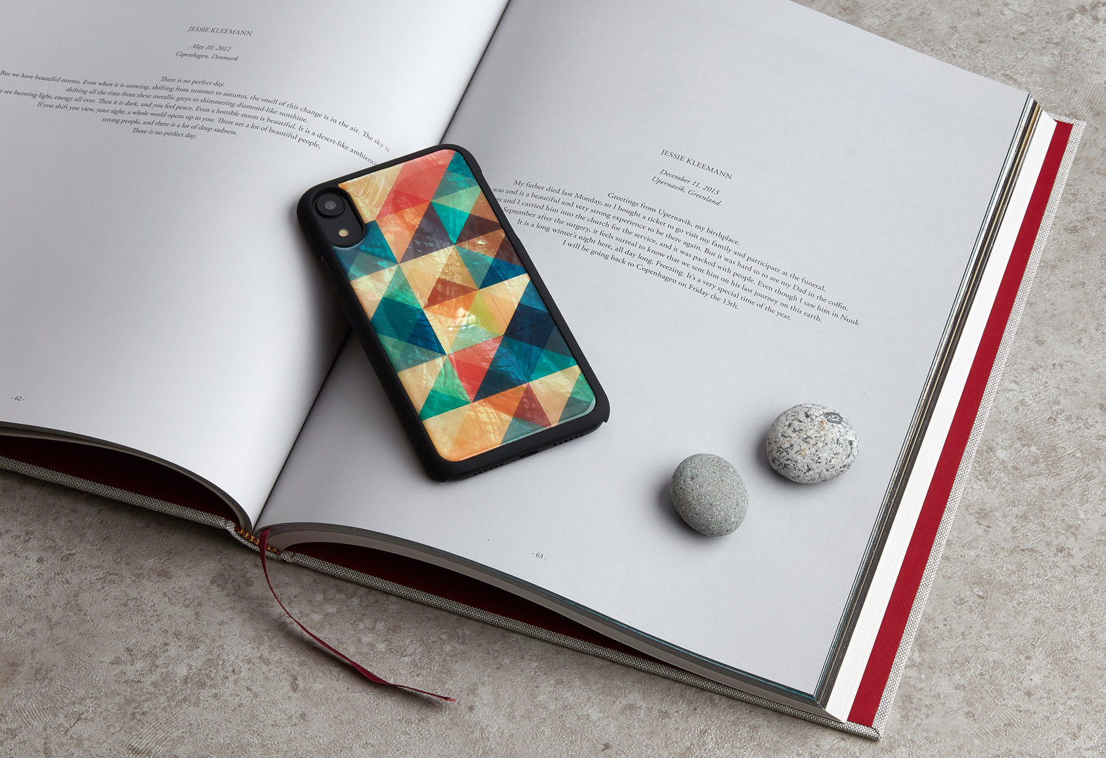 iKins iPhone XR Case Mosaic Black Protective Cover