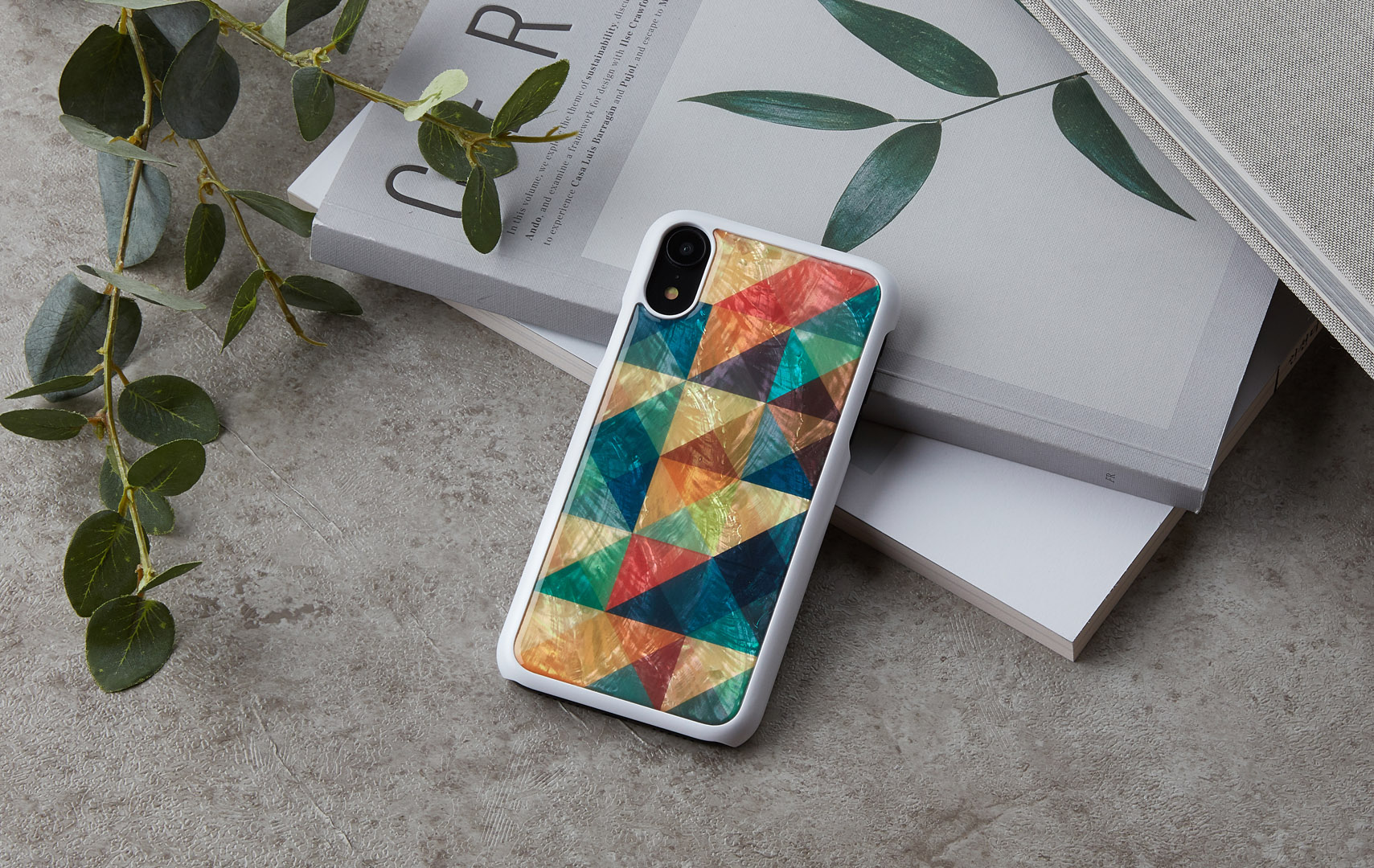iKins iPhone XR ümbris mosaiik valge - Premium kaitse