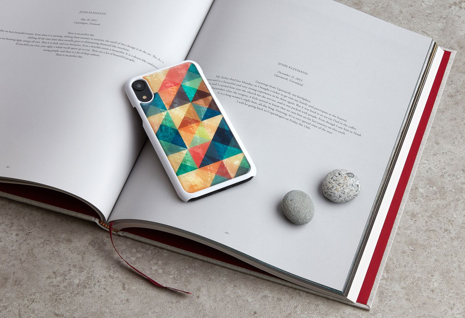 iKins iPhone XR ümbris mosaiik valge - Premium kaitse