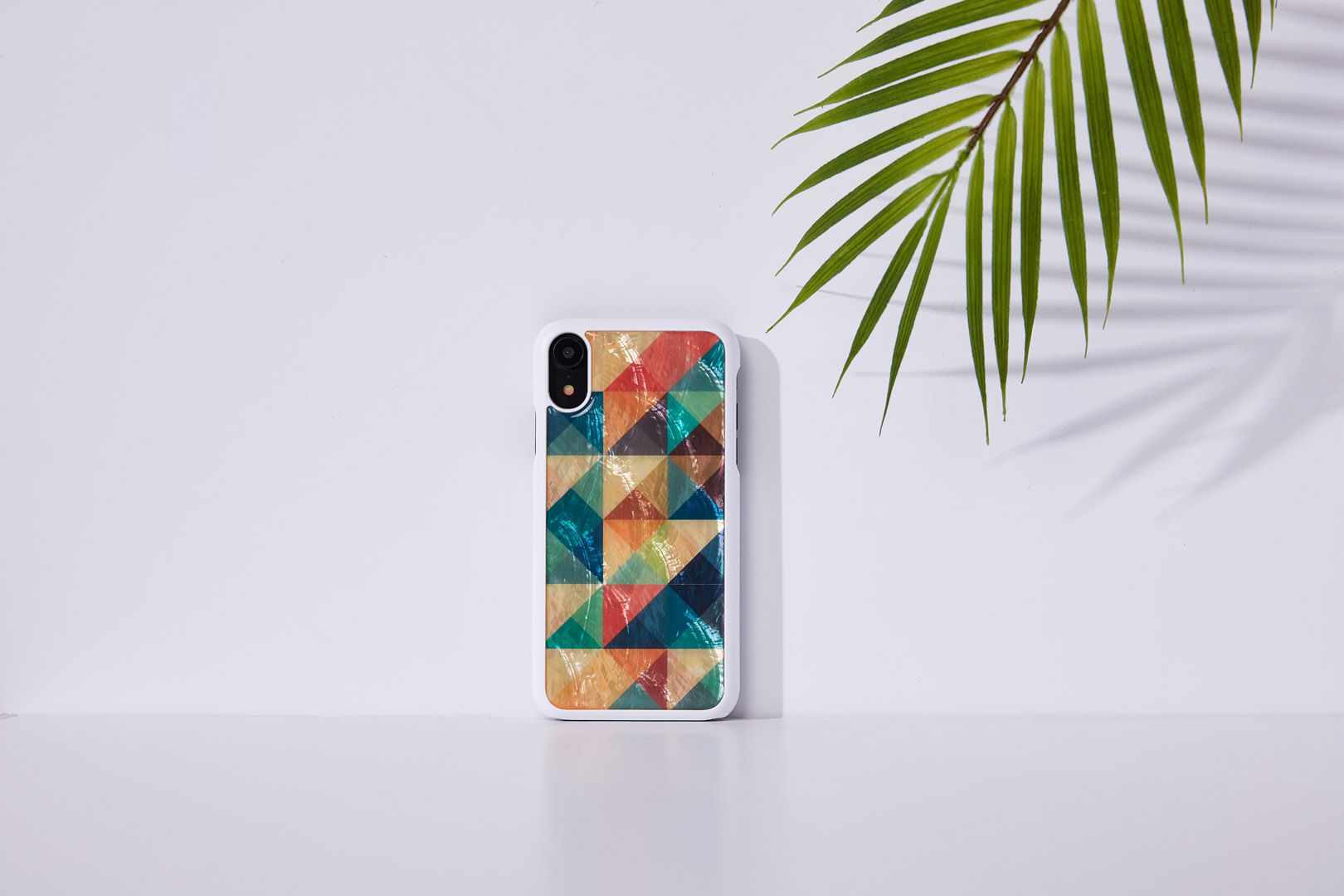iKins iPhone XR ümbris mosaiik valge - Premium kaitse