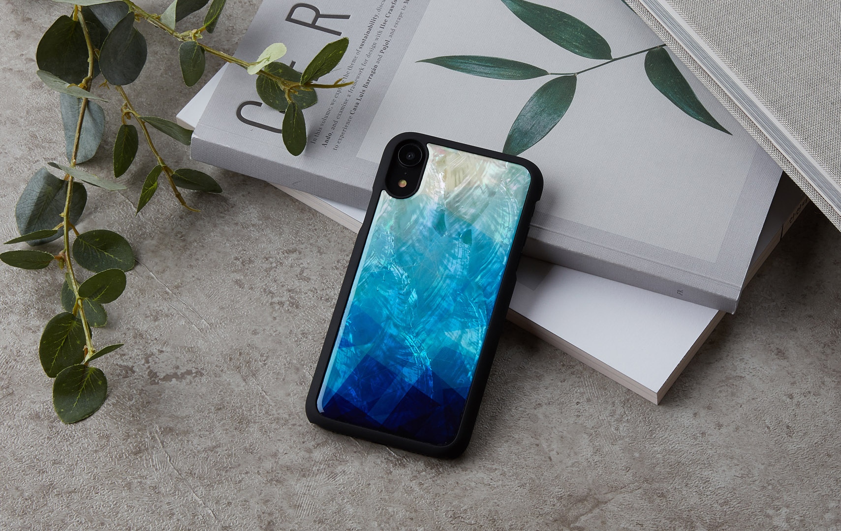 Чехол iKins iPhone XR Голубое Озеро Чёрный