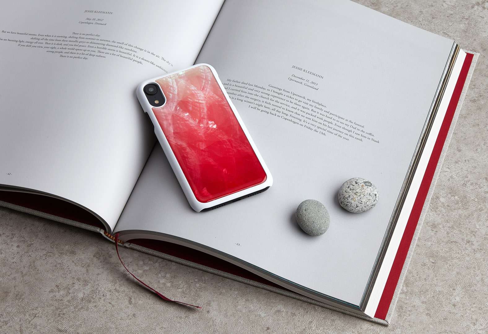 iKins iPhone XR ümbris roosa järv valge