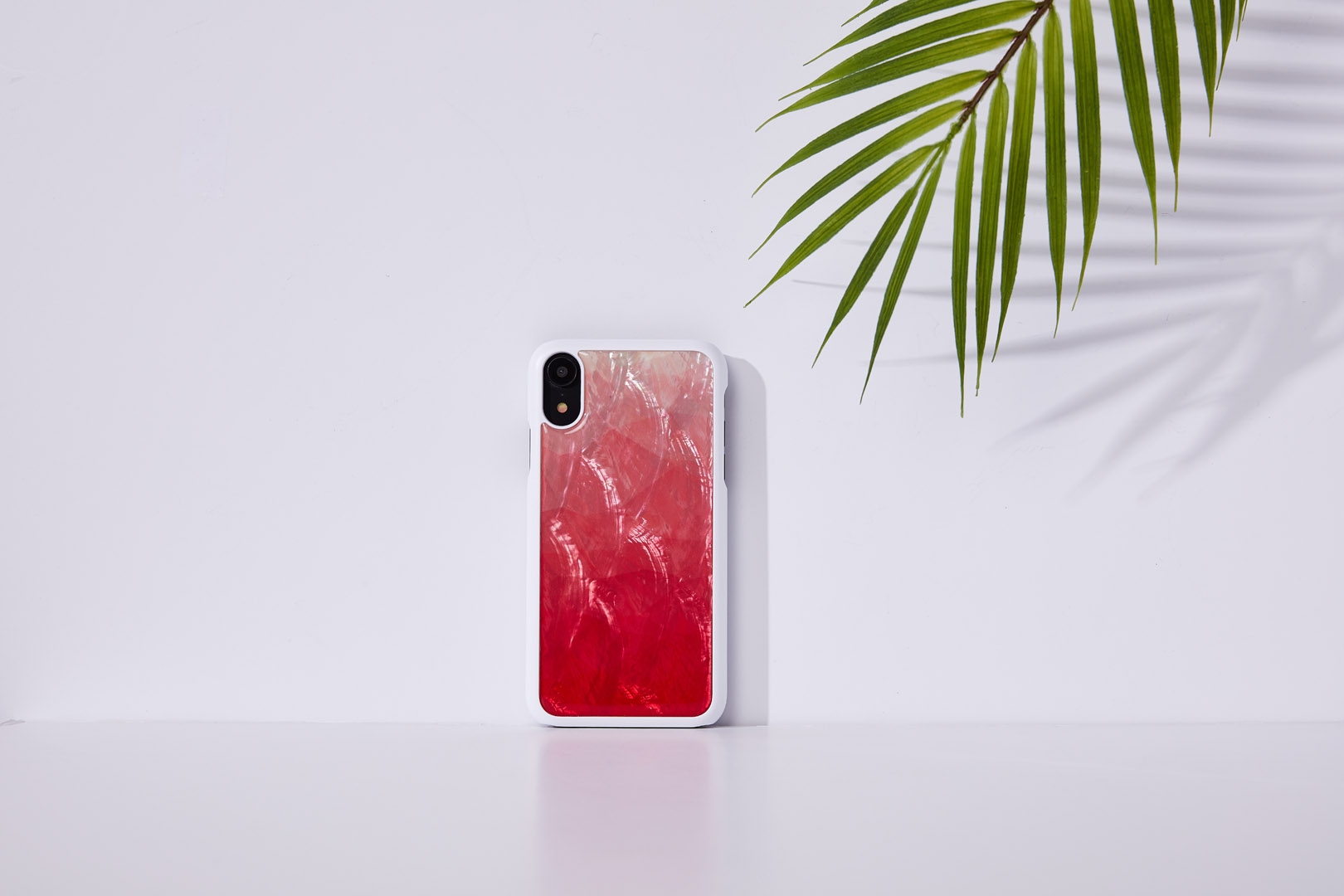 iKins iPhone XR ümbris roosa järv valge